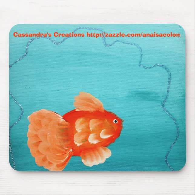 PEIXE DOURADO UM MOUSEPAD NADADOR (Frente)