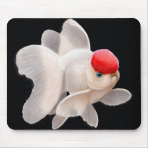Peixe dourado vermelho Mousepad de Oranda do boné