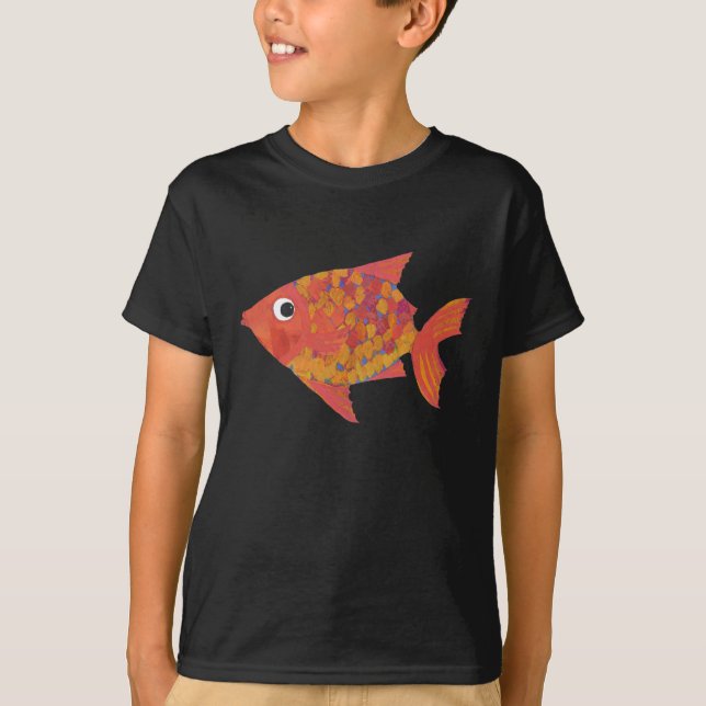 Peixe Laranja Brilhante, Crianças, T-shirt de mang (Frente)