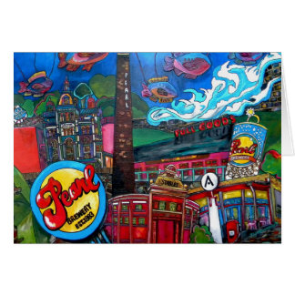 PEIXE no cartão de cervejaria de Pérola