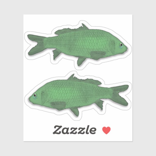Peixe ou Adesivo de Peixe - Verde (Folha)