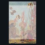Peixes Angélicos em Coral, Peixes Tropicais Vintag<br><div class="desc">Vintage ilustra peixes de anjo tropical da vida marinha nadando em um recife de coral. Coloque sua engrenagem de mergulho,  natação com o peixe e viagem debaixo d'água até o fundo do mar azul profundo!</div>