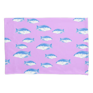 Peixes azuis em lilás