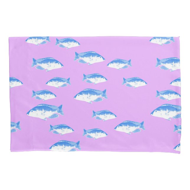 Peixes azuis em lilás (Frente)