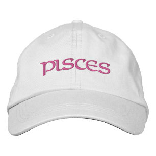 Peixes Boné branco/magenta