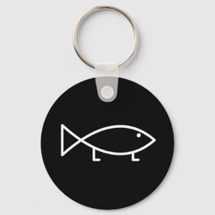 Peixes com pés - chaveiro de Jesus