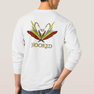 PEIXES da camisa da pesca com mosca SOBRE