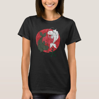 Peixes de Yin e Yang Camisas de Peixe Koi Carp Jap