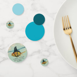 Peixes dourados com espinha de tubarão