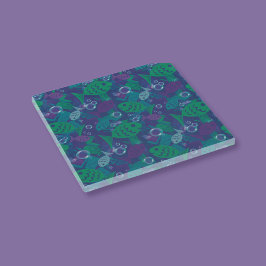 Peixes e bolhas de natação Padrão de recife vibran