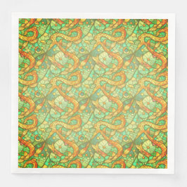 Peixes jantados guardanapos