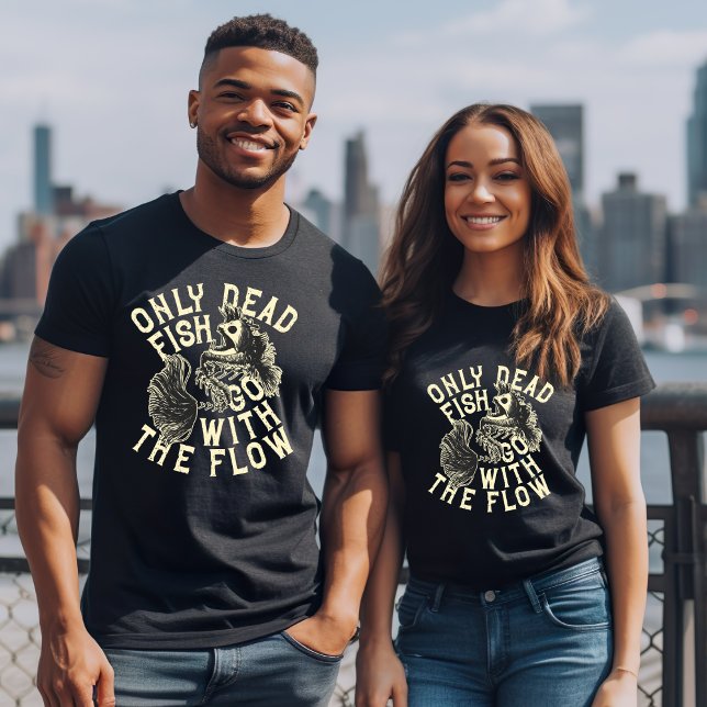 Peixes mortos vão com o Fluxo T-Shirt (Criador carregado)