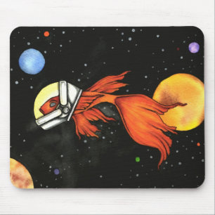 Peixes no espaço! Mousepad