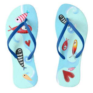 Peixes Ondas sandálias espirais #bf6f2 Fundo