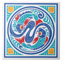 Peixes Peixes Azulejos Cerâmicos