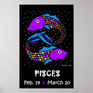 PEIXES - POSTER ZODIAC