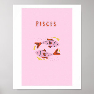 Peixes Rosa, zodíaco, impressão de signo estelar