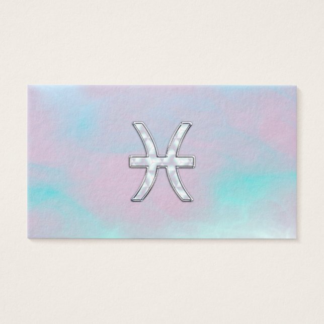 Peixes Símbolo Zodiac Mãe do estilo Pérola (Frente)