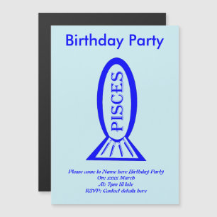 Peixes - Sinal de Estrela - Peixe - Convites Perso