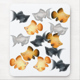 Peixes tropicais Mousepad dos Mollies do balão