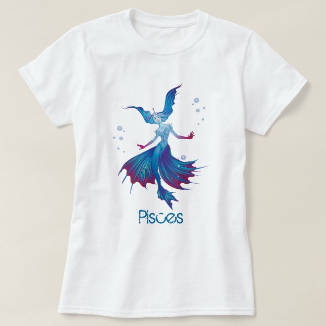 Peixes Zodiac T-Shirt (Frente do Design)