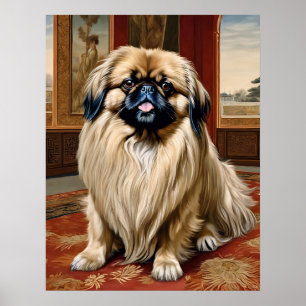 Pekingês - Dog Art Impressão