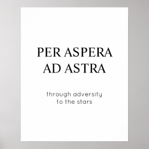 Pela Adversidade Às Estrelas, Poster De Cotação La