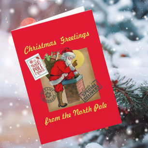 Pela Chaminé Com Brinquedos Cartão Dobrado 13x18cm