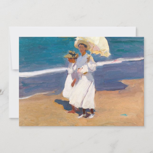 Pela praia | Joaquín Sorolla (Frente)