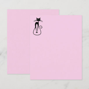 Pele Caprichosa Gato Preto Magro Rosa