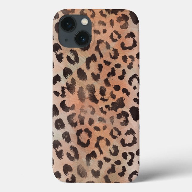 Pele de Leopardo em Damasco Tangerina (Verso)