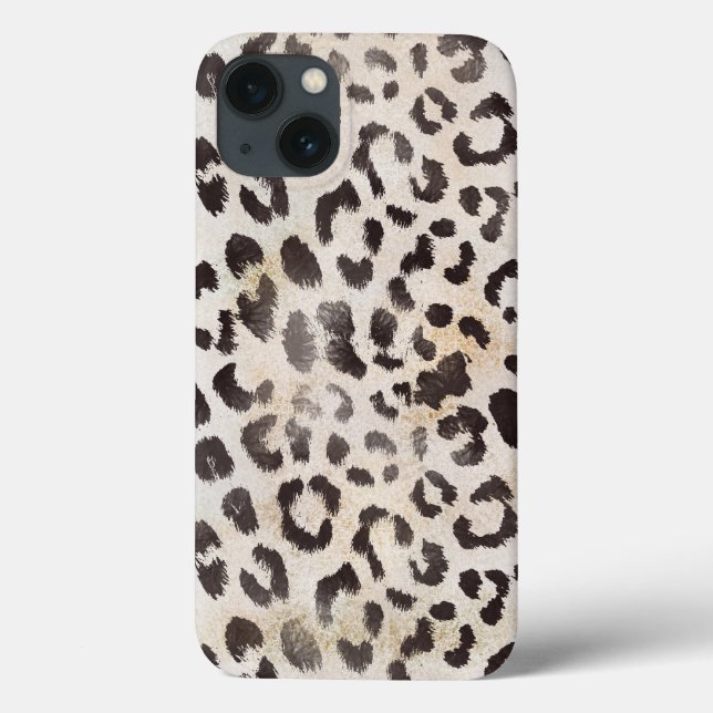 Pele de Leopardo em Marfim Tangerina (Verso)