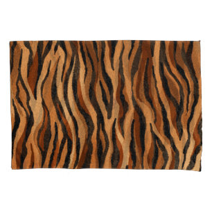 Pele de tigre: padrão sem costura desenhado à mão.