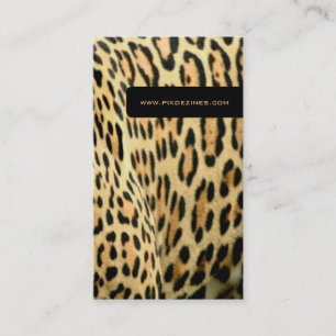 Pele-leopardo, cartões de visitas de animais de v