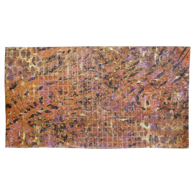 Pele Mistura De Abstratos Dourada E Pele Leopardo (Frente)