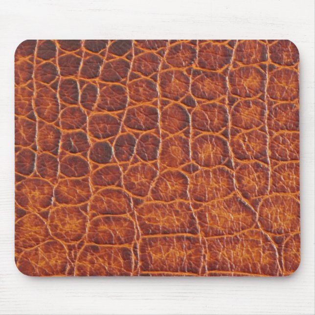 Pele Mousepads do crocodilo de Brown (Frente)