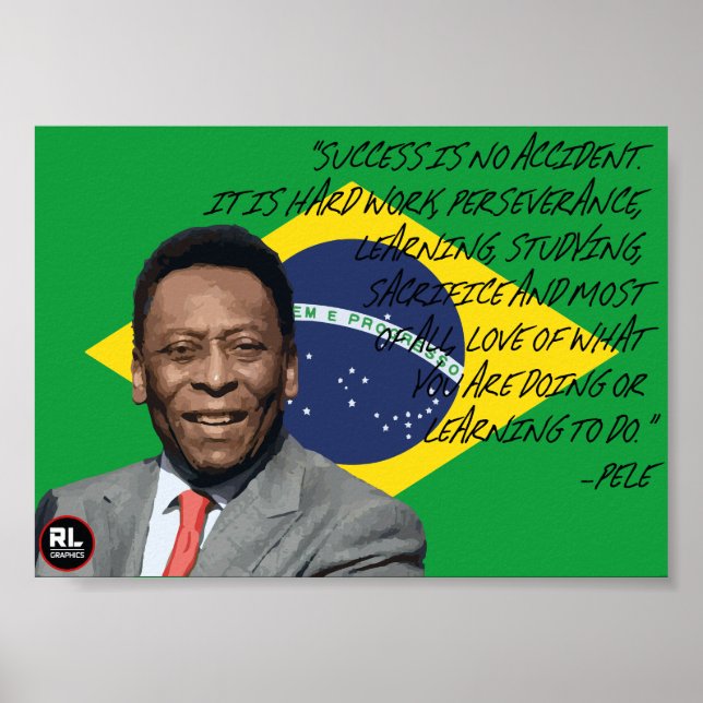 Pele Quote Poster (Frente)