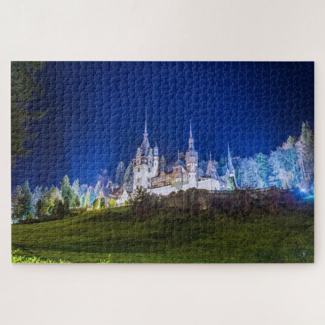 Peles Castle, Romênia, Quebra-cabeça de Jigsee (Horizontal)