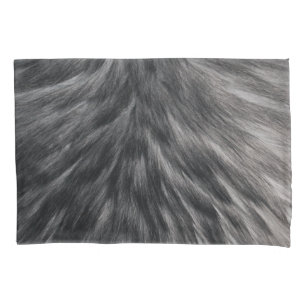 Peles Impressão,, Cinza Negra, Cabelo de Animais