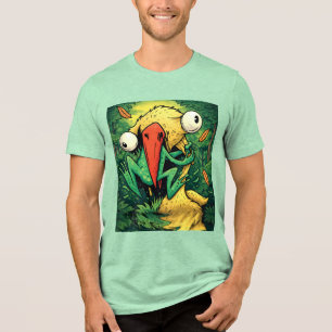 Pelicano vs Sapo Pântano Nunca Desista Camiseta Di