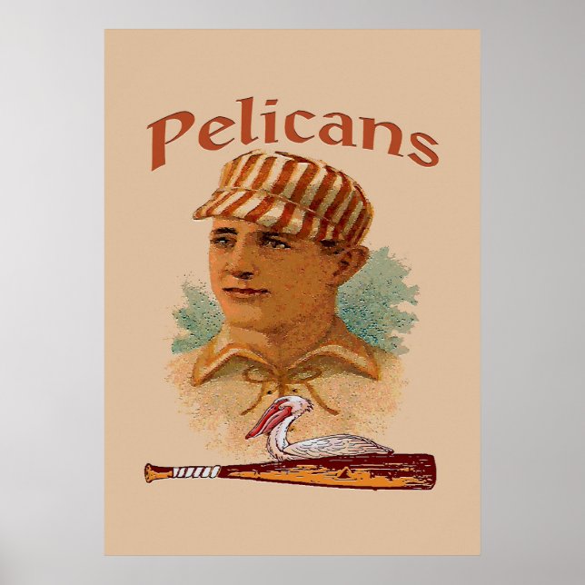 Pelicanos Baseball Poster (Frente)