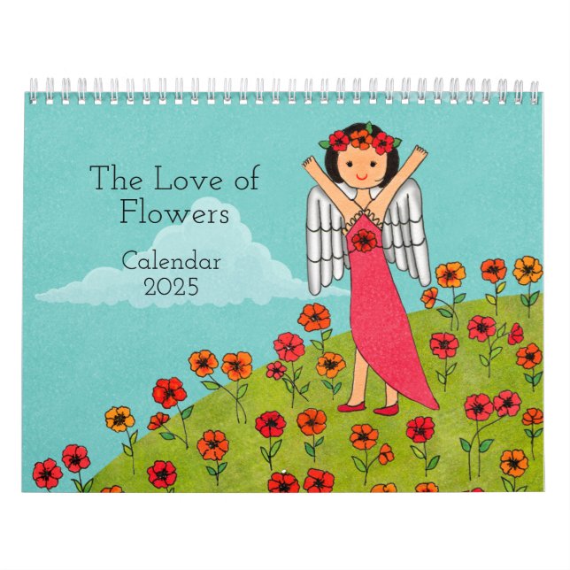 Pelo Amor das Flores Calendário 2025 (Capa)
