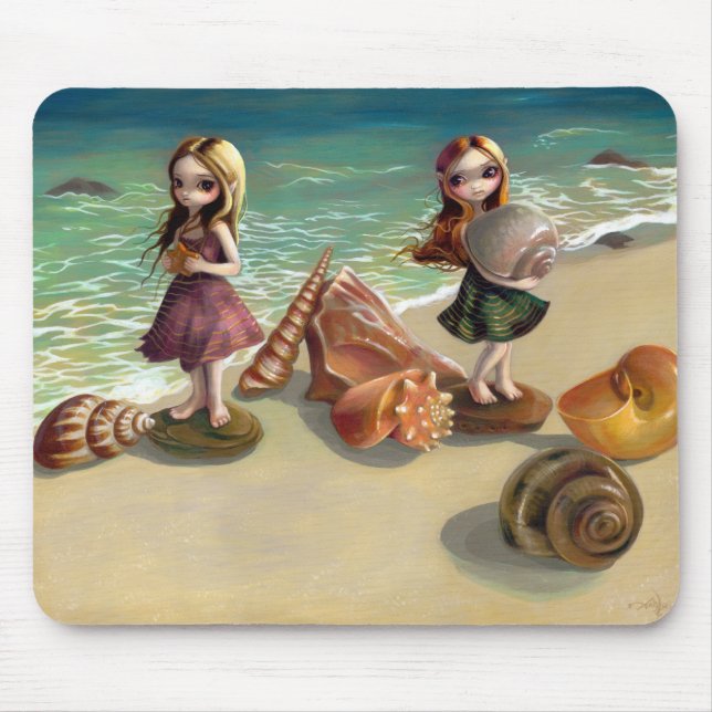 "Pelo beira-mar" Mousepad (Frente)