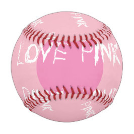 Pelota de beisbol love pink