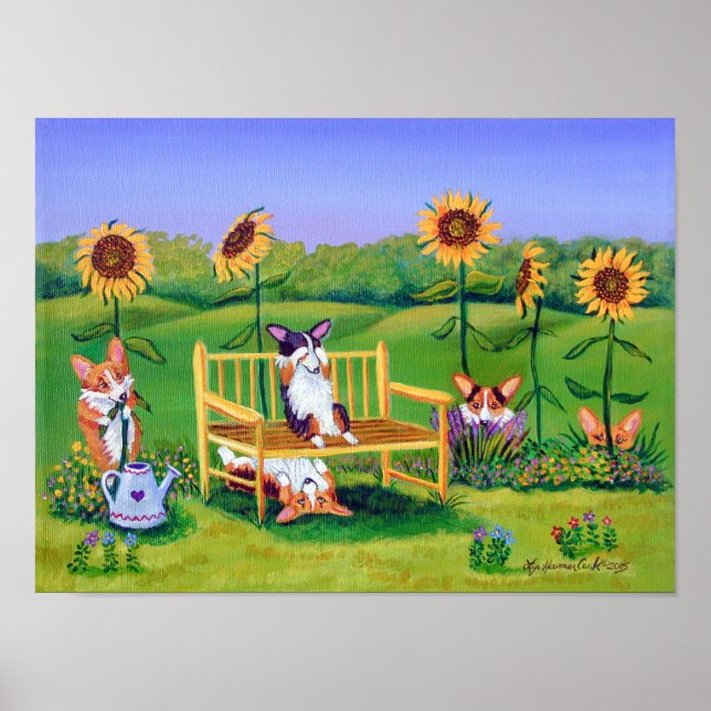 Pembroke Welsh Corgi Impressão (Frente)