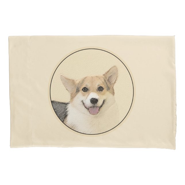Pembroke Welsh Corgi - Pintura Original para Cacho (Frente)