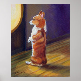 Pembroke Welsh Corgi Poster Impressão