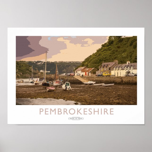 Pembrokeshire Rail Poster (Frente)