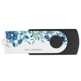 Pen Drive Botânico Monogramado Feminino Moderno