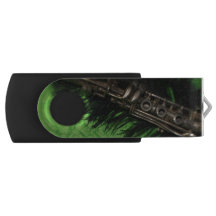 Clarinete preto e verde